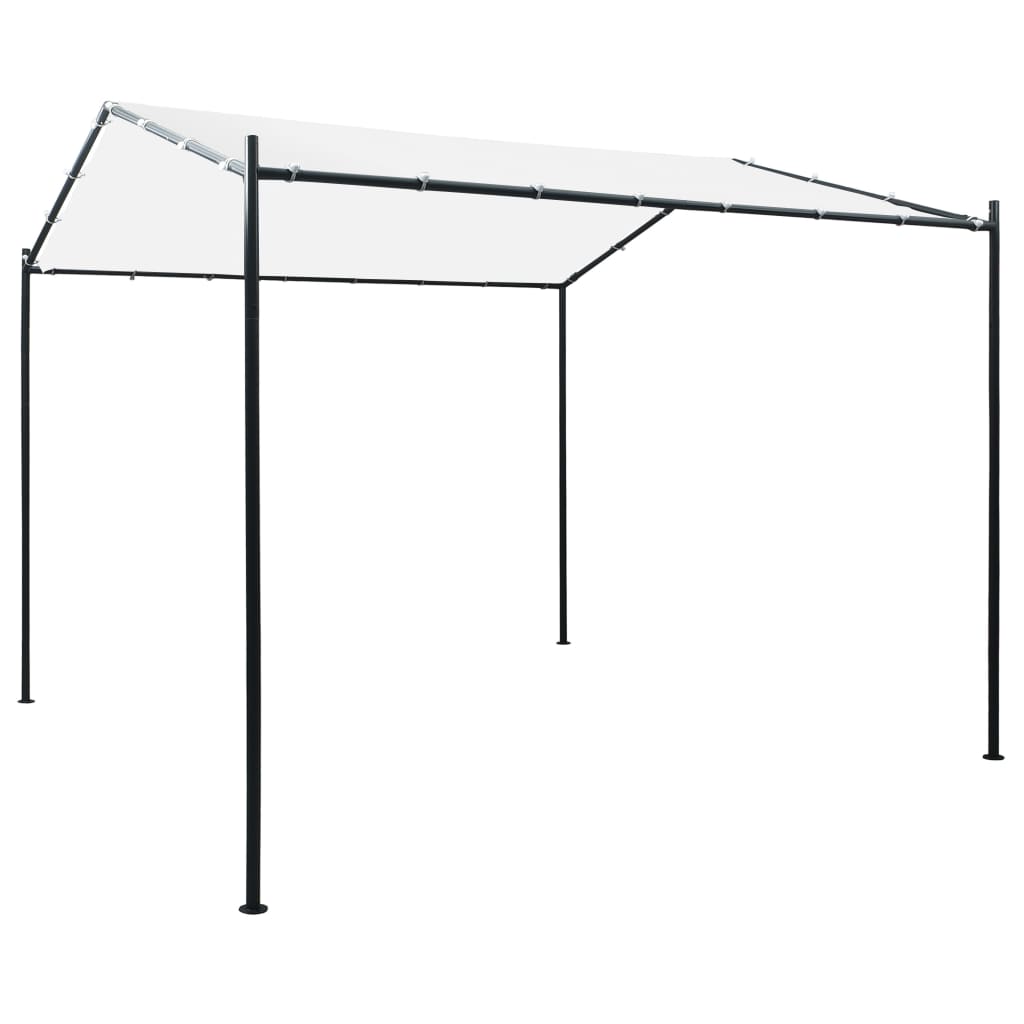 Gazebo da Giardino 3x3x2,6 m Bianco 180 g/m²