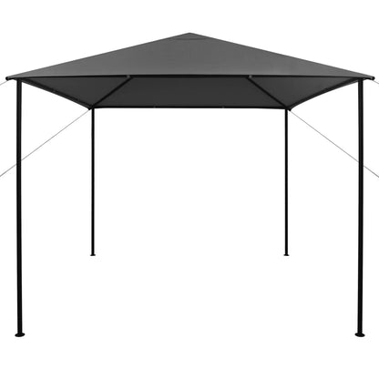 Gazebo 3x3 m Antracite in Tessuto e Acciaio 180 g/mÂ²
