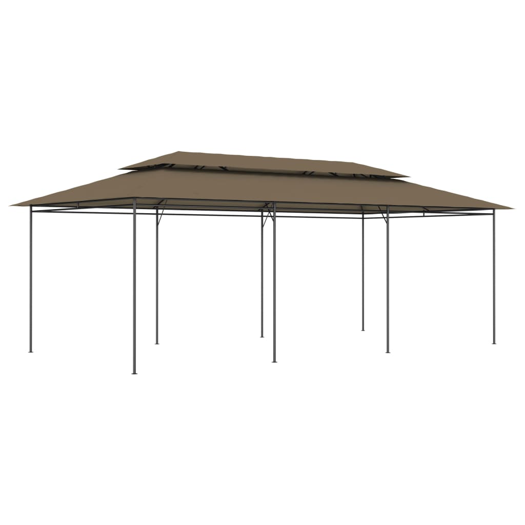 Gazebo 600x298x270 cm Grigio Talpa 180 g/mÂ²