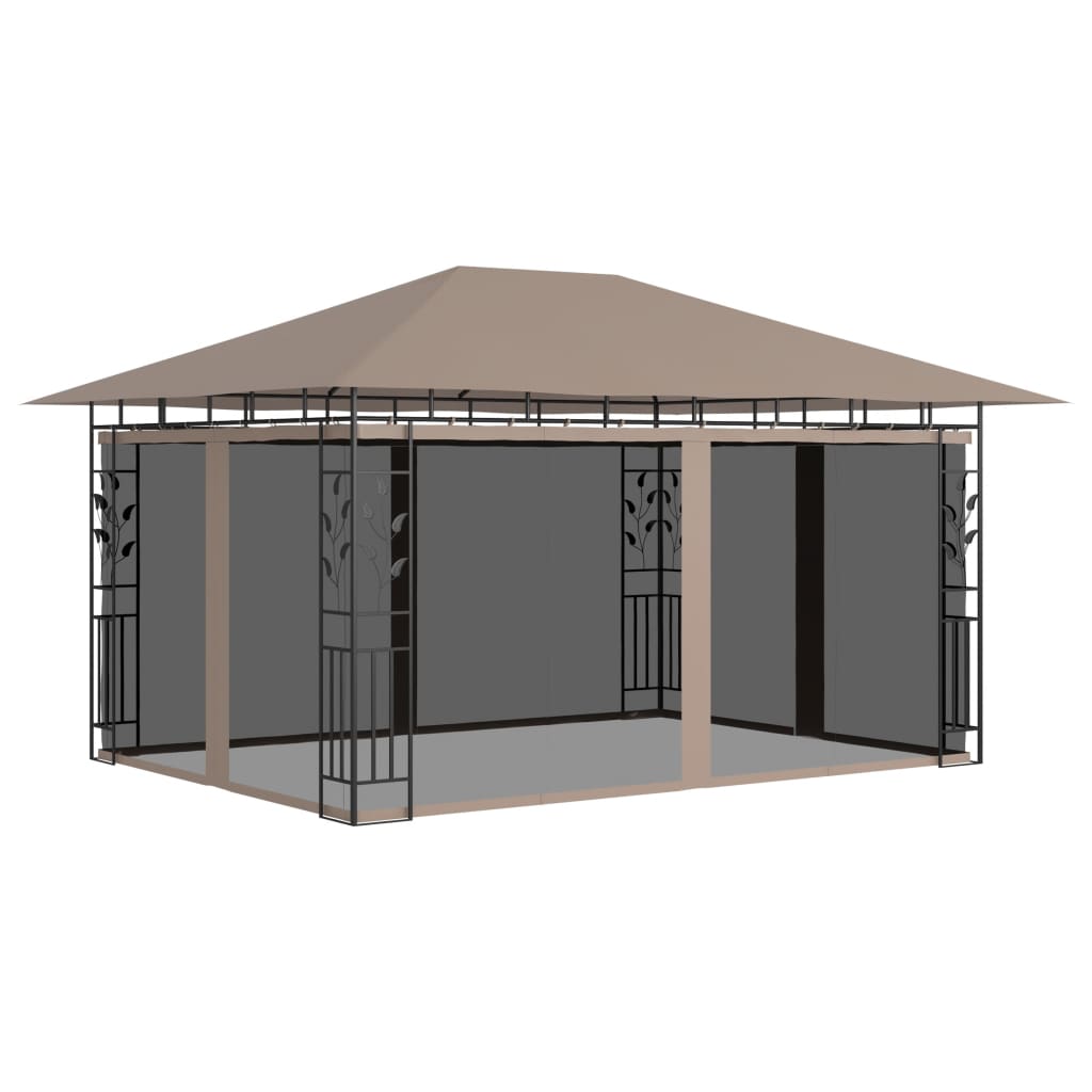Gazebo con Zanzariera 4x3x2,73 m Talpa 180 g/mÂ²