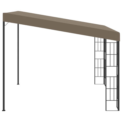 Gazebo a Parete 3x3 m Talpa in Tessuto