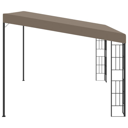 Gazebo a Parete 4x3 m Talpa in Tessuto