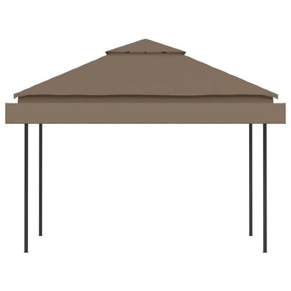 Gazebo Tetto Doppio Estendibile 3x3x2,75m Grigio Talpa 180g/m²