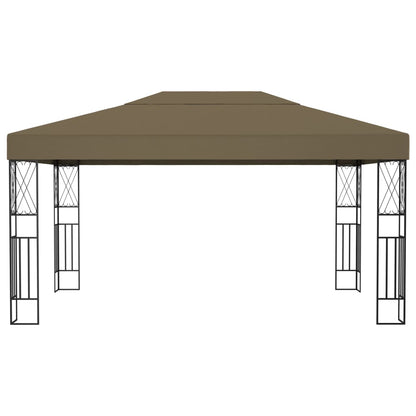 Gazebo 3x4 m Grigio Talpa in Tessuto
