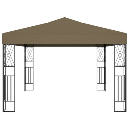 Gazebo 3x4 m Grigio Talpa in Tessuto