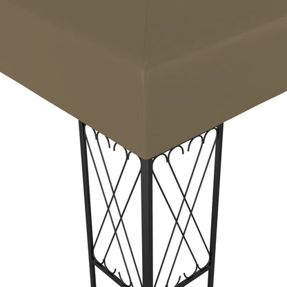 Gazebo 3x4 m Grigio Talpa in Tessuto