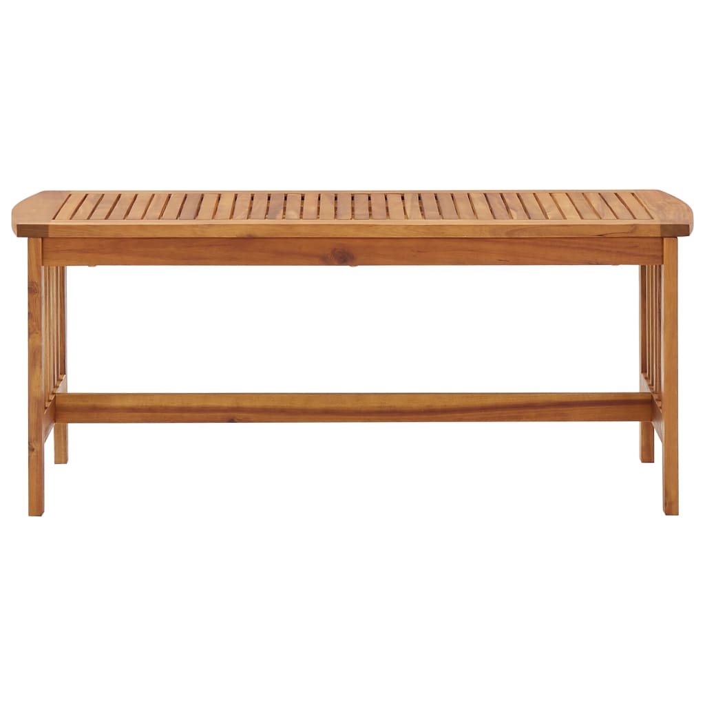 Tavolino da Salotto 102x50x43 cm in Legno Massello di Acacia