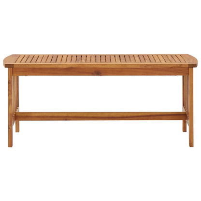 Tavolino da Salotto 102x50x43 cm in Legno Massello di Acacia