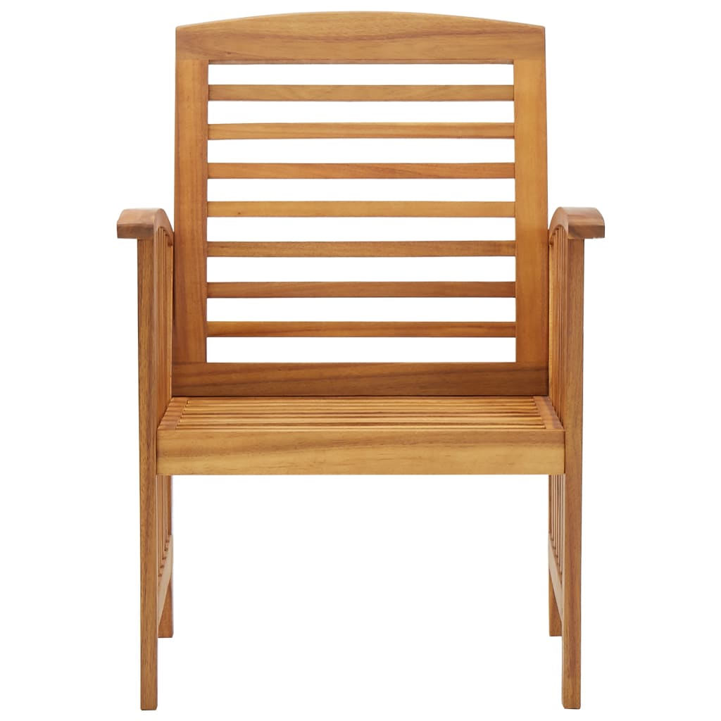 Sedie da Giardino 2 pz in Legno Massello d'Acacia