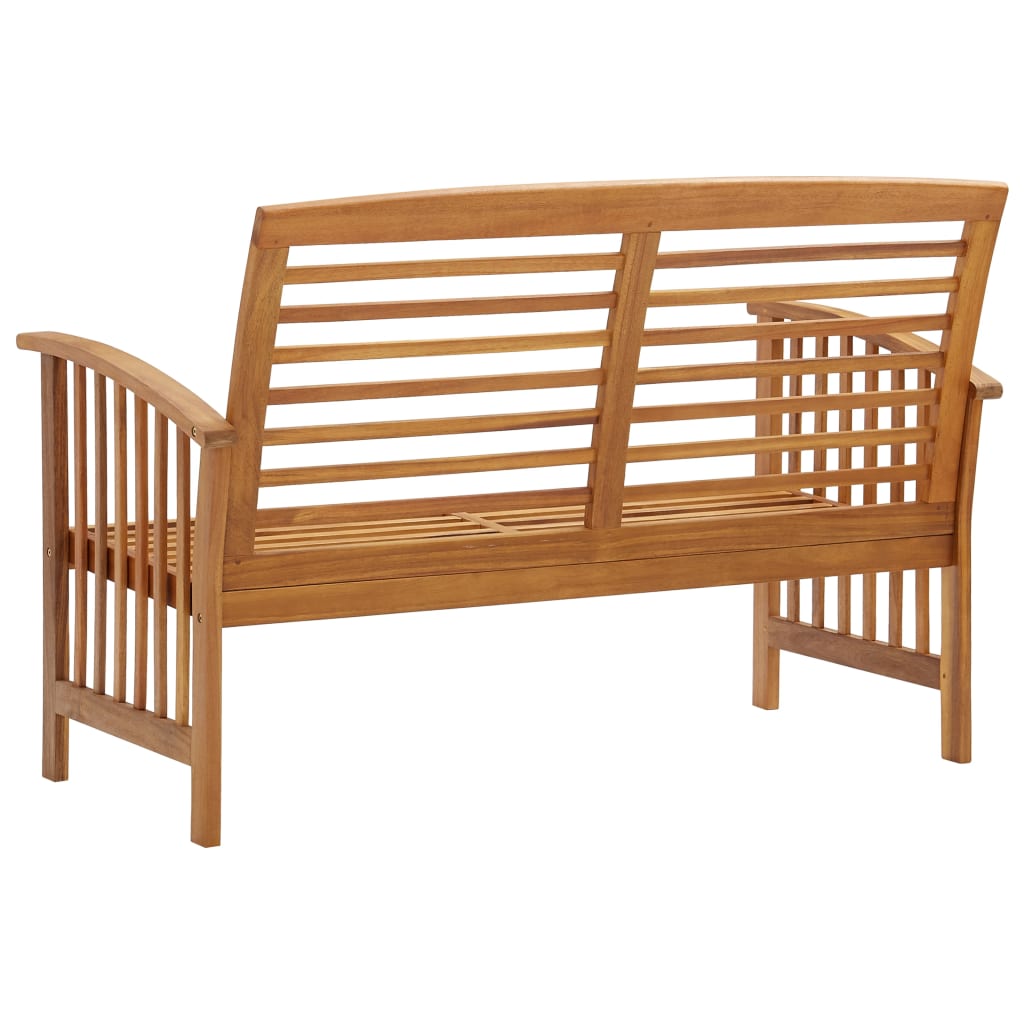 Panchina da Giardino 119 cm in Legno Massello d'Acacia