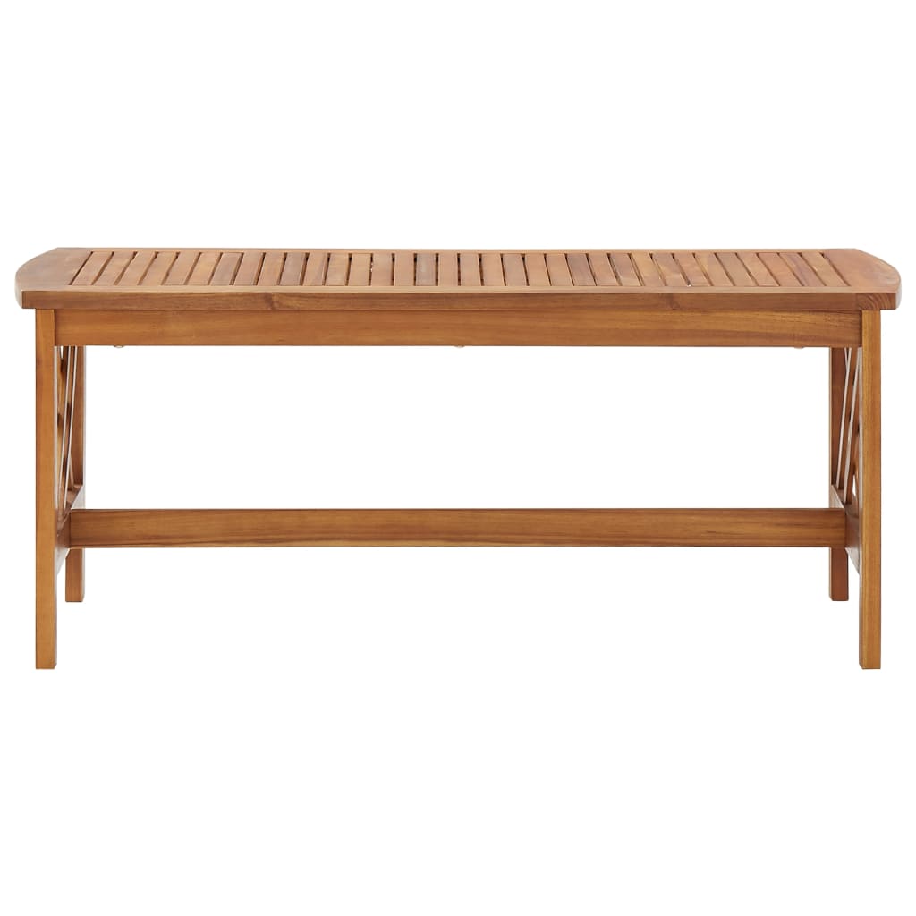 Tavolino da Salotto 102x50x43 cm in Legno Massello di Acacia
