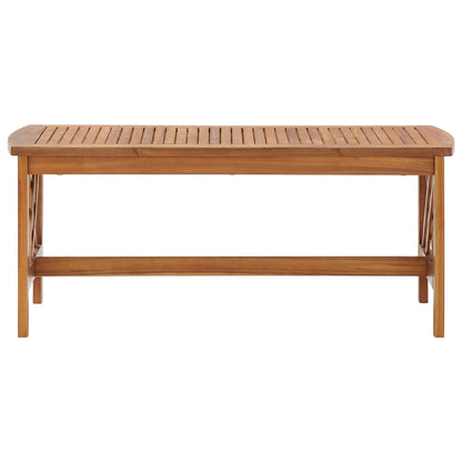 Tavolino da Salotto 102x50x43 cm in Legno Massello di Acacia