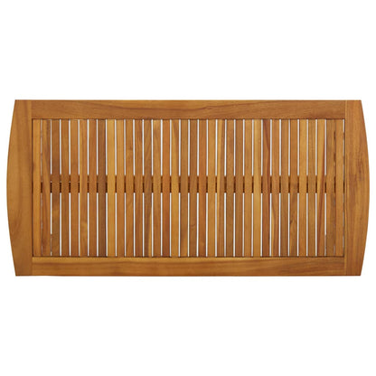 Tavolino da Salotto 102x50x43 cm in Legno Massello di Acacia
