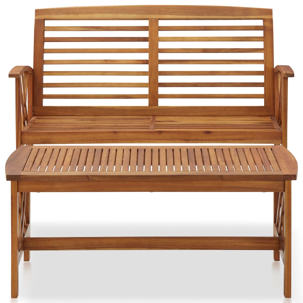 Set Divani da Giardino 2 pz in Legno Massello di Acacia