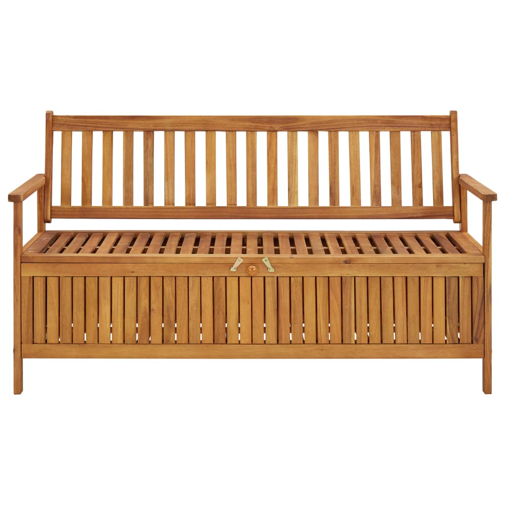 Cassapanca da Giardino 148 cm in Legno Massello di Acacia