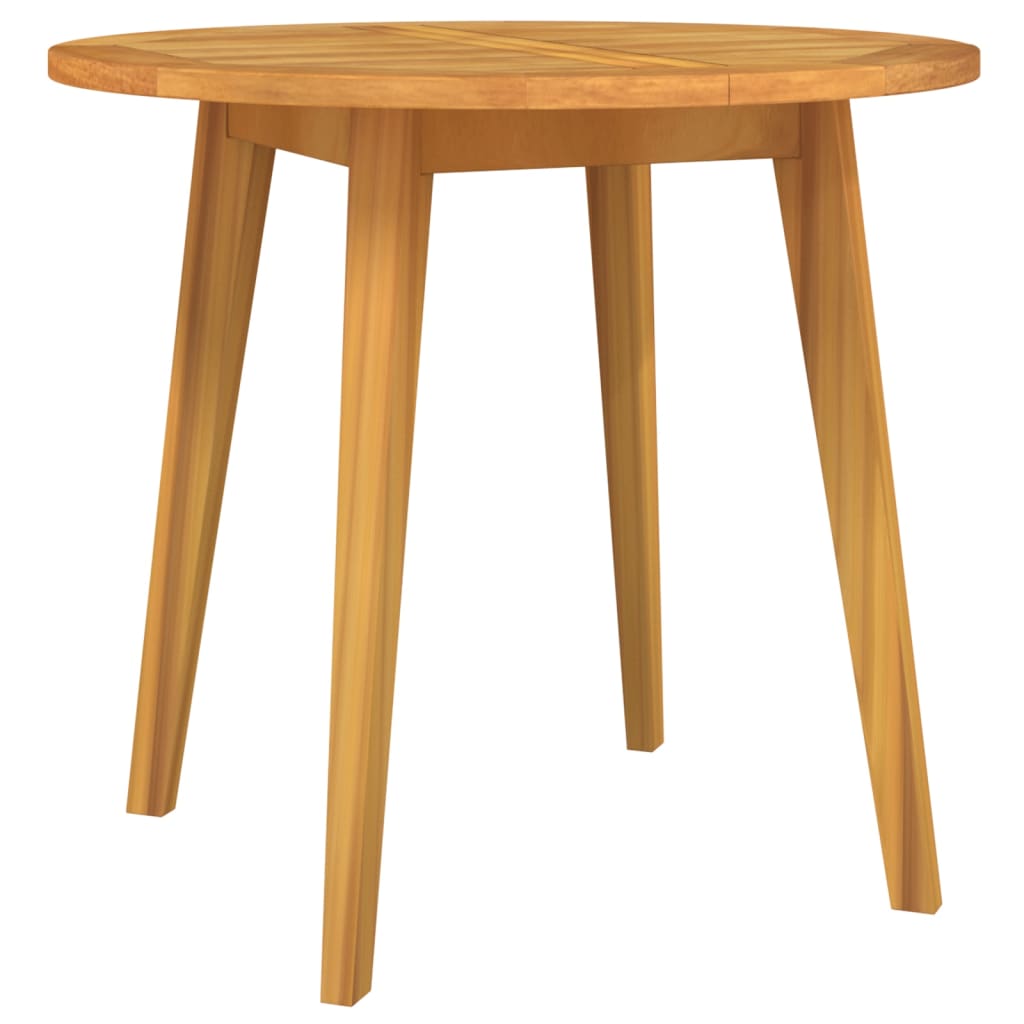 Tavolo da Giardino Ã˜85x75 cm in Legno Massello di Acacia