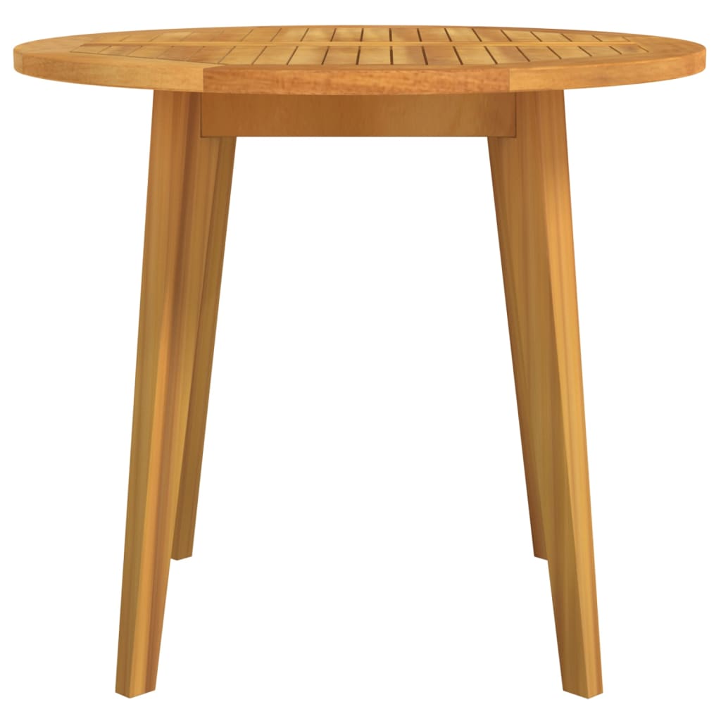 Tavolo da Giardino Ã˜85x75 cm in Legno Massello di Acacia