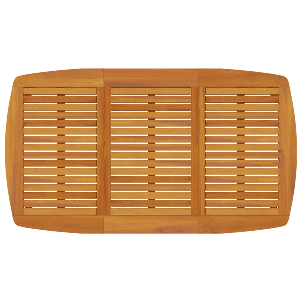 Tavolo da Giardino 160x90x75 cm Legno Massello Di Acacia