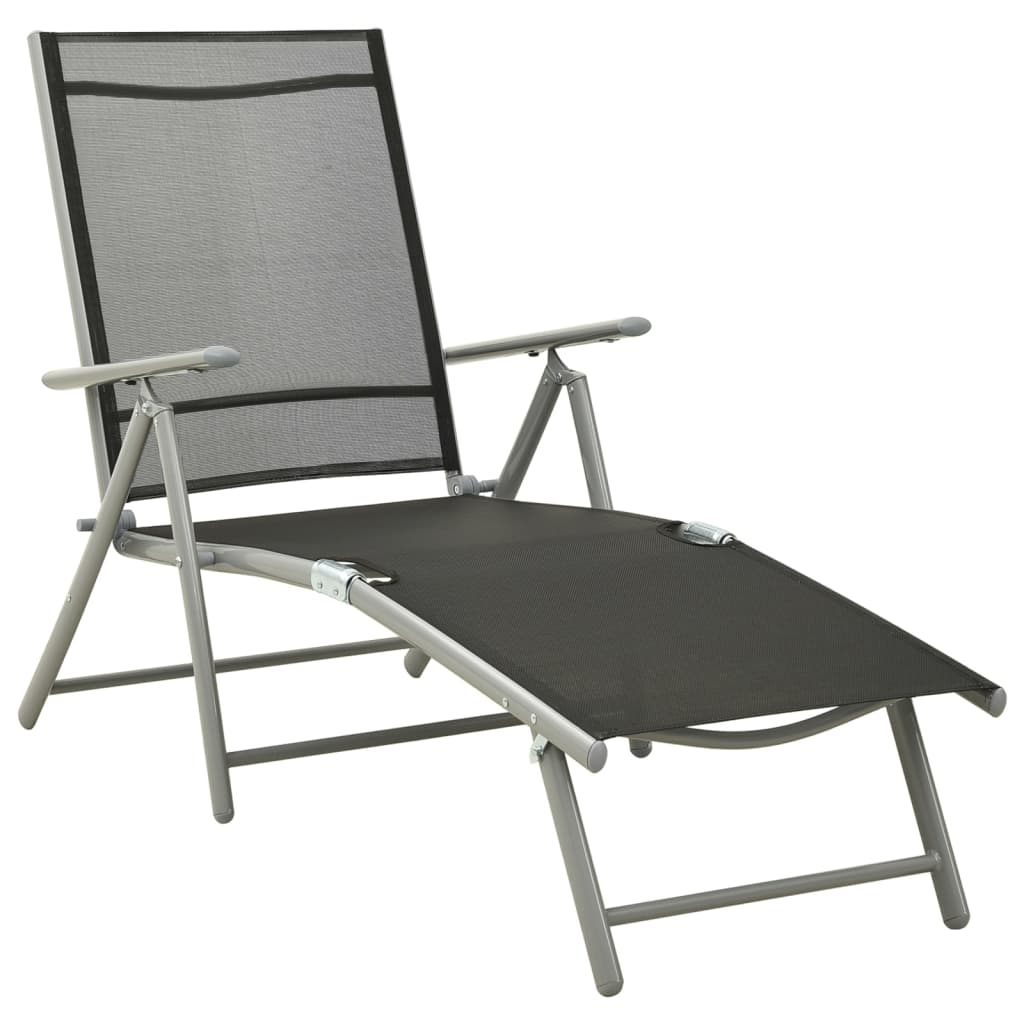 Set Divani da Giardino 3 pz in Textilene e Alluminio Argento