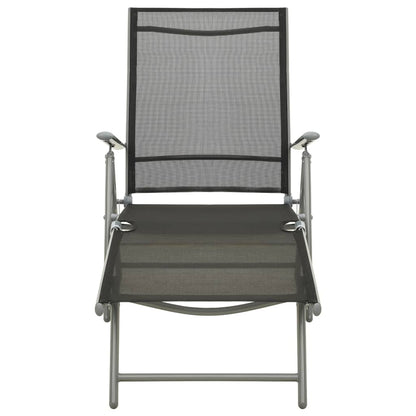 Set Divani da Giardino 3 pz in Textilene e Alluminio Argento