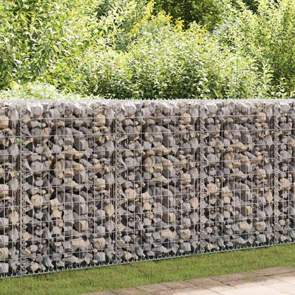 Gabbione con Copertura in Acciaio Zincato 100x60x100 cm