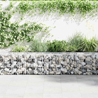 Gabbione con Copertura in Acciaio Zincato 900x30x50 cm