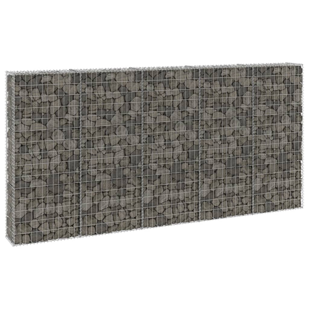 Gabbione con Copertura in Acciaio Zincato 300x30x150 cm