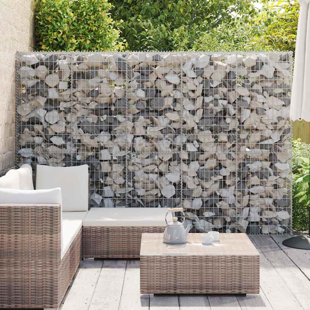 Gabbione in Acciaio Zincato Coperto 300x30x200 cm