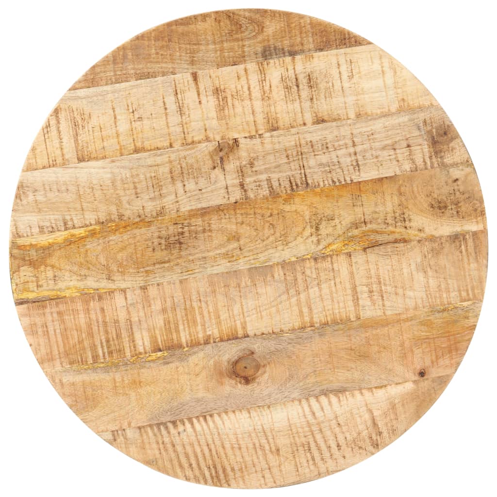 Tavolino da Bistrot Rotondo Ã˜60x75 cm in Legno di Mango Grezzo