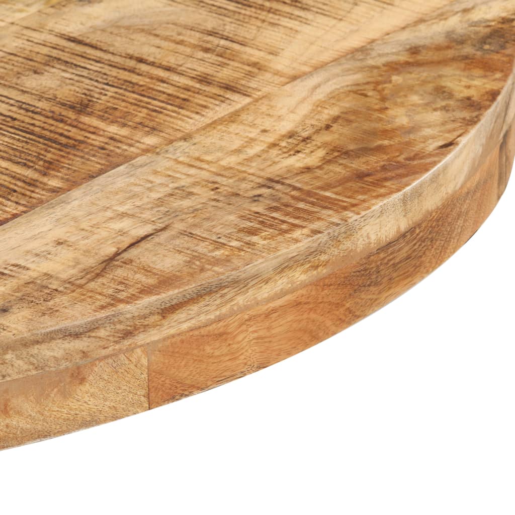 Tavolino da Bistrot Rotondo Ã˜60x75 cm in Legno di Mango Grezzo