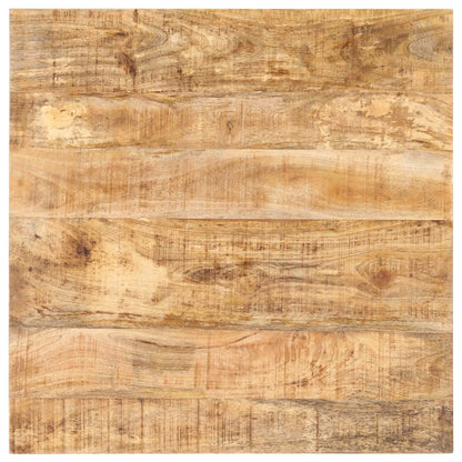Tavolino da Bistrot Quadrato 70x70x75 cm Legno di Mango Grezzo