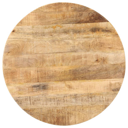 Tavolino da Bistrot Rotondo Ã˜70x75 cm in Legno di Mango Grezzo