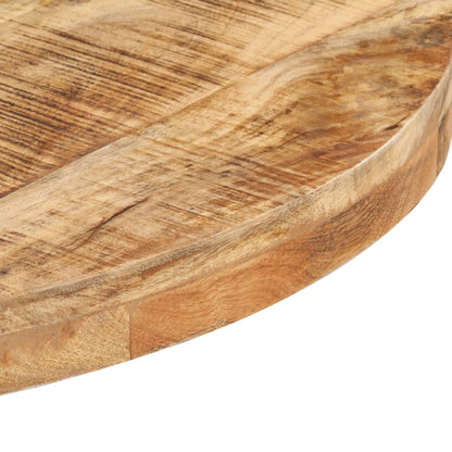 Tavolino da Bistrot Rotondo Ø80x75 cm in Legno di Mango Grezzo