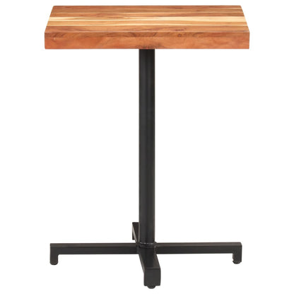 Tavolino da Bistrot Quadrato 60x60x75 cm in Massello di Acacia