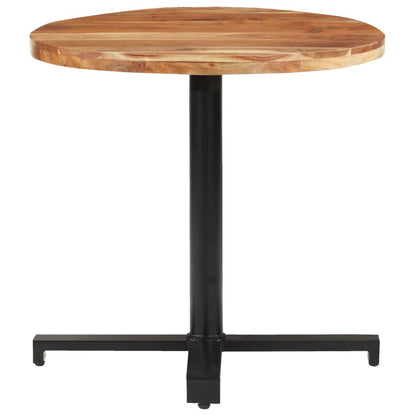 Tavolino da Bistrot Rotondo Ã˜80x75 cm in Legno di Acacia