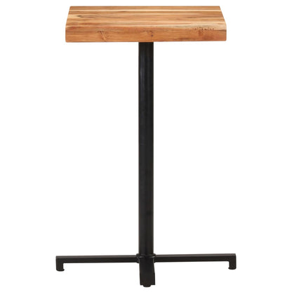 Tavolo da Bar Quadrato 50x50x110 cm Legno Massello di Acacia