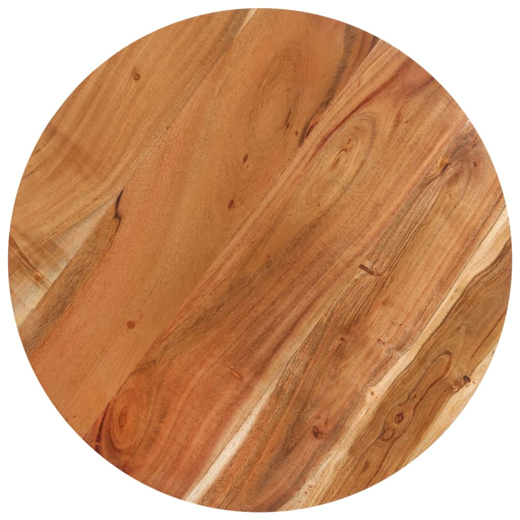 Tavolino da Bar Rotondo Ø60x110 cm in Legno Massello di Acacia