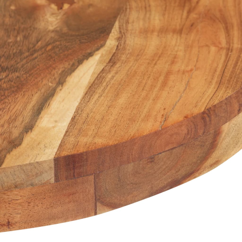 Tavolino da Bar Rotondo Ø60x110 cm in Legno Massello di Acacia