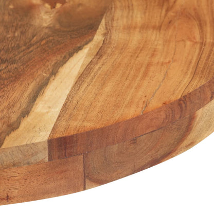 Tavolino da Bar Rotondo Ø60x110 cm in Legno Massello di Acacia