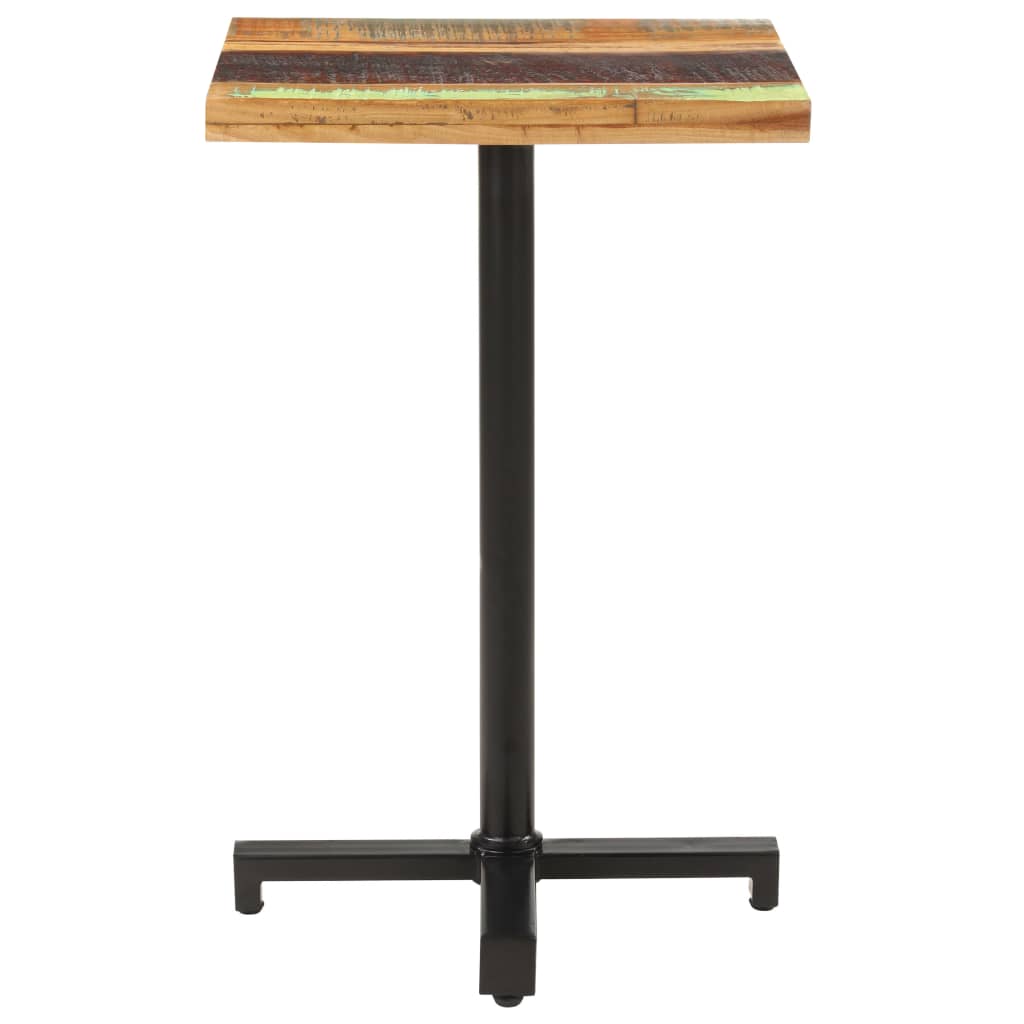 Tavolo da Bistrot Quadrato 50x50x75 cm in Massello di Recupero