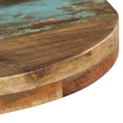 Tavolo da Bistrot Rotondo Ø50x75 cm Legno Massello di Recupero