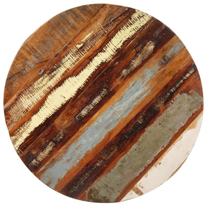 Tavolo da Bistrot Rotondo Ø60x75 cm Legno Massello di Recupero