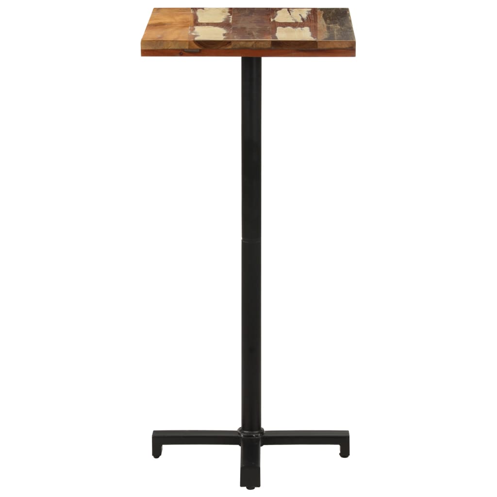 Tavolo da Bistrot Quadrato 50x50x110 cm in Massello di Recupero