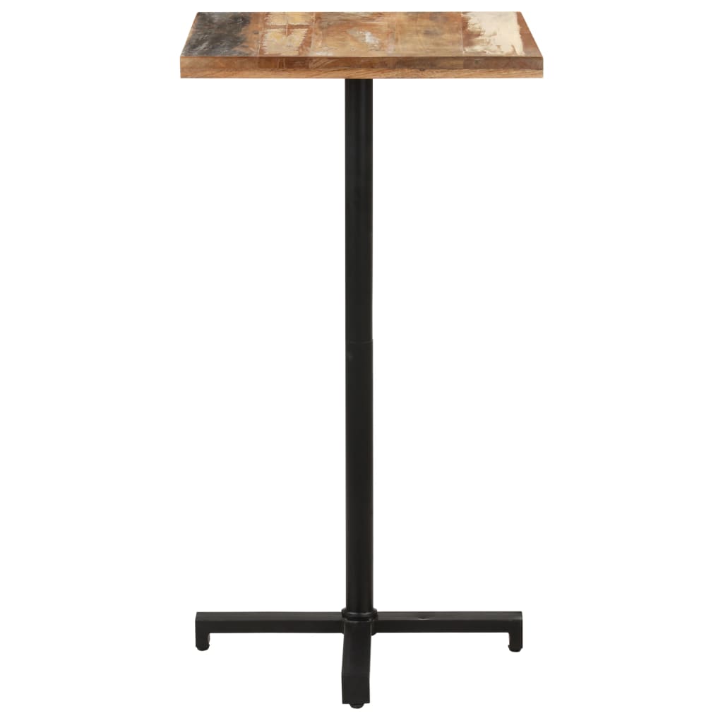 Tavolo da Bistrot Quadrato 60x60x110 cm in Massello di Recupero