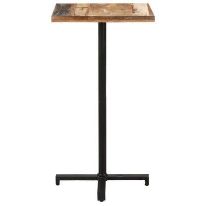 Tavolo da Bistrot Quadrato 60x60x110 cm in Massello di Recupero