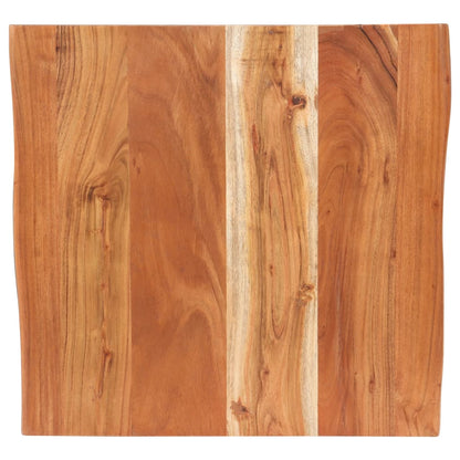 Tavolino da Bistrot Bordi Spigoli Vivi 50x50x75 cm Legno Acacia