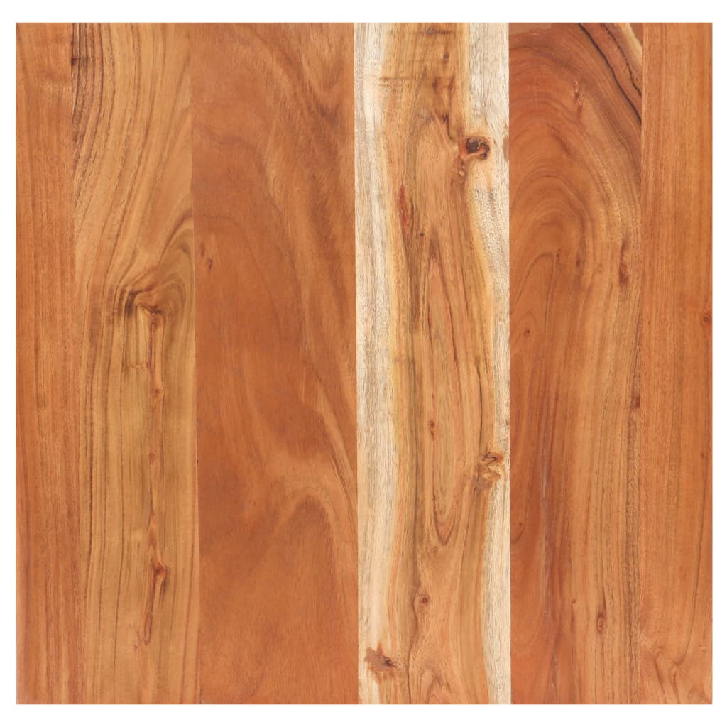 Tavolino da Bar con Bordi Spigoli Vivi 50x50x110cm Legno Acacia