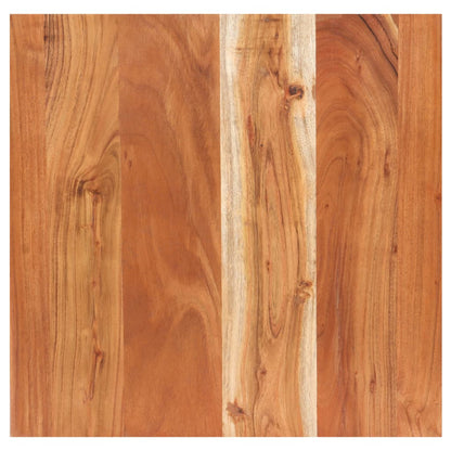 Tavolino da Bar con Bordi Spigoli Vivi 50x50x110cm Legno Acacia