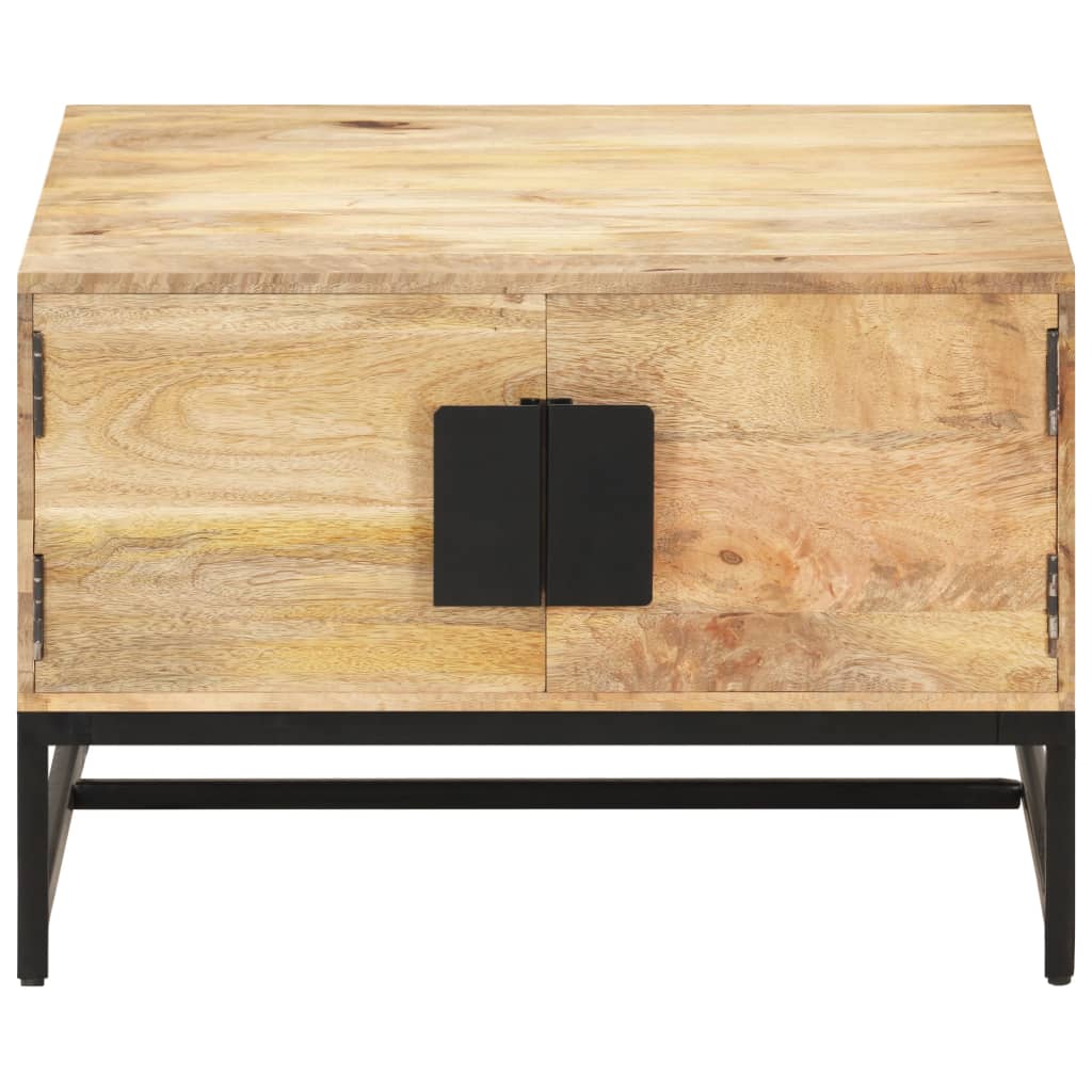 Tavolino da Salotto 67x67x45 cm in Legno Massello di Mango