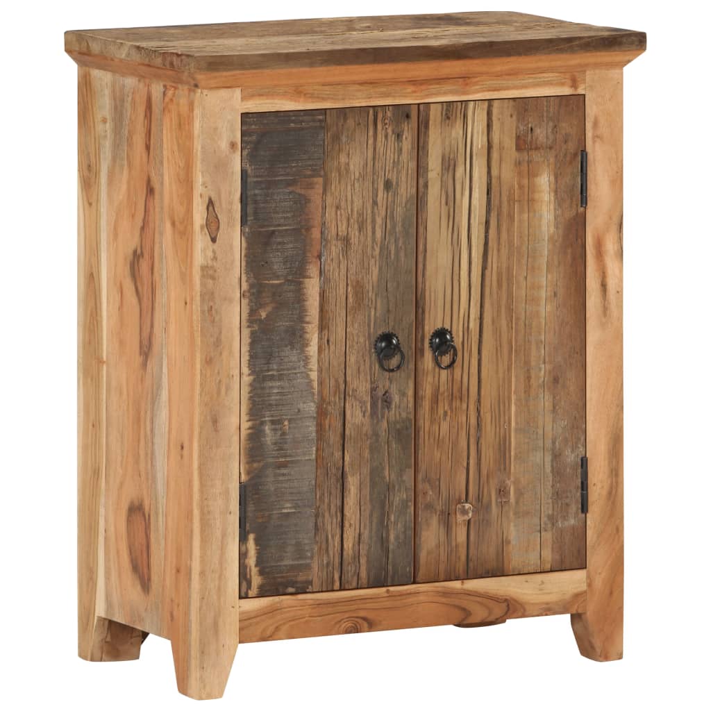 Credenza 60x33x75 cm in Legno Massello di Acacia e di Recupero